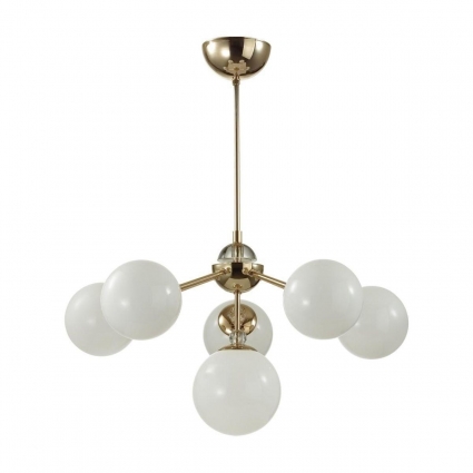 Подвесная люстра Lumion Moderni Marsha 6536/6C в стиле модерн, цвет белый