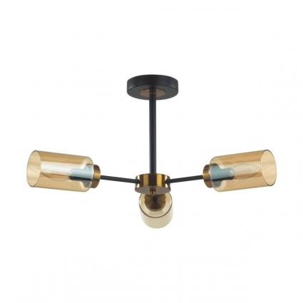 Потолочная люстра Lumion Comfi Dallin 5640/3C цвет янтарный, мощность 120 Вт