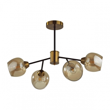 Потолочная люстра Lumion Comfi Odell 5649/4C цвет янтарный, мощность 240 Вт