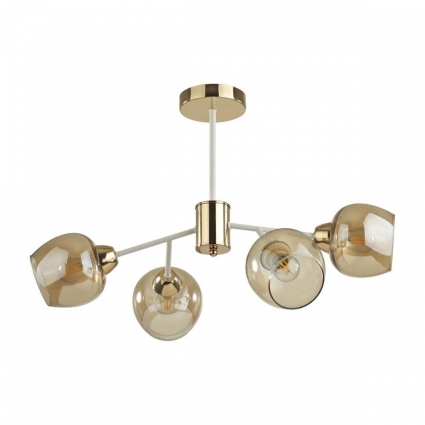 Потолочная люстра Lumion Comfi Odell 5650/4C цвет янтарный, мощность 240 Вт