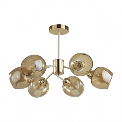 Потолочная люстра Lumion Comfi Odell 5650/6C цвет янтарный, мощность 360 Вт