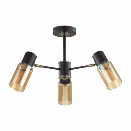 Потолочная люстра Lumion Comfi Ronnie 5644/3C цвет янтарный, мощность 120 Вт