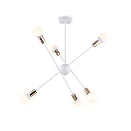 Подвесная люстра Ambrella light Traditional Loft TR80432 в стиле лофт, цвет белый