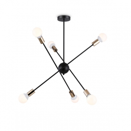 Подвесная люстра Ambrella light Traditional Loft TR80435 в стиле лофт, цвет черный