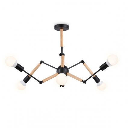Подвесная люстра Ambrella light Traditional Loft TR80488 в стиле лофт, цвет черный