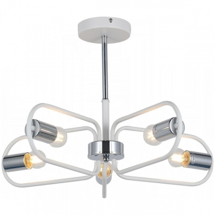 Потолочная люстра Illumico IL8253-5COU-79 WH CR цвет белый, мощность 300 Вт