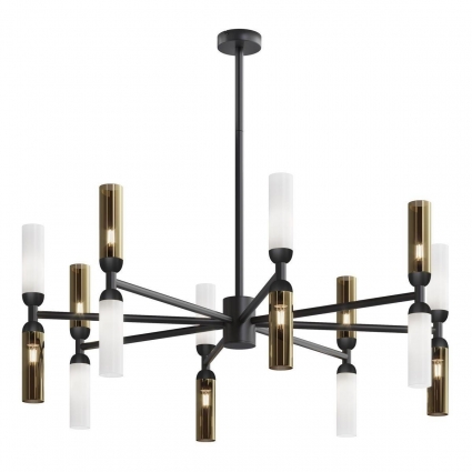Подвесная люстра Maytoni Memory MOD177PL-16G в современном стиле, цвет черный