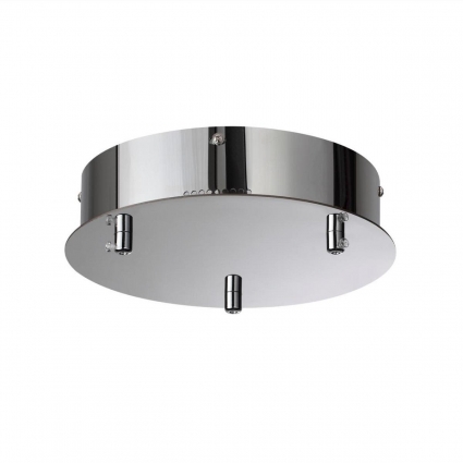 Потолочная база для 3-х колец Odeon Light L-Vision Panta 4927/3R в современном стиле, цвет хром