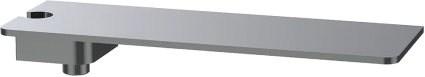 Шланговое подключение Iddis Slide SLIAC00i62 с держателем и полкой, хром, штанга 3.8 см