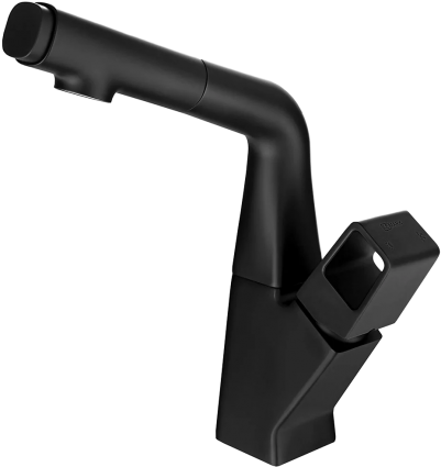 Смеситель для кухни Lemark Soul LM6008BL черный однорычажный, длина излива 13.5 см