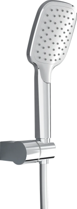 Душевой гарнитур Teska Veno TA5110W хром, белый, штанга 28.28 см, шланг пластиковый 120 см
