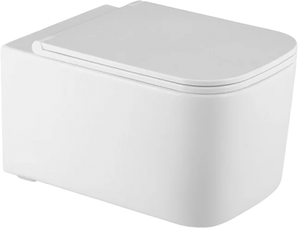 Унитаз подвесной Art&Max Latina AM215CHR/SC с микролифтом, белый, 34.5x52 см