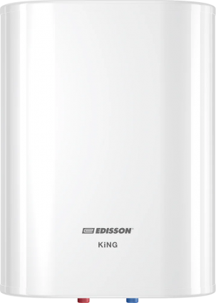 Накопительный водонагреватель Edisson King 30 V электрический, 30 л, 2 кВт, ТЭН, белый