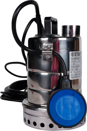 Дренажный насос Stout SPD-0001-200450 напор 10 м, мощность 700 Вт