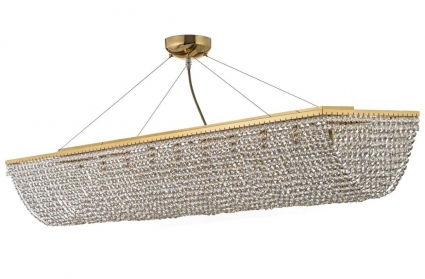 Подвесная люстра Arti Lampadari Milano E 1.5.120X30.102 G в стиле модерн, цвет никель