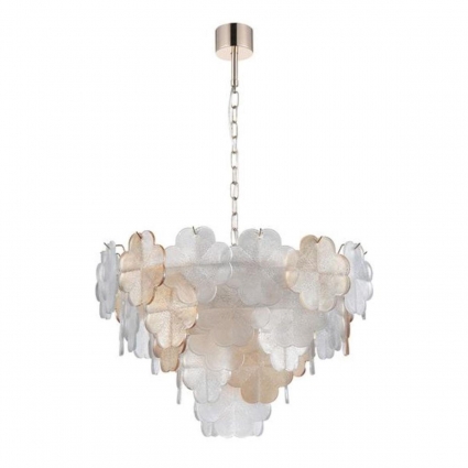 Подвесная люстра Arte Lamp Mallika A4077LM-10GO в стиле модерн, цвет золотой