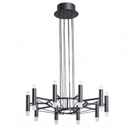 Подвесная светодиодная люстра Arte Lamp Empire A2482SP-20BK в стиле Хай-тек, цвет черный