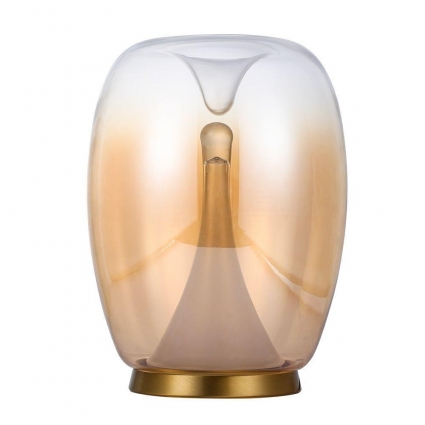 Настольная лампа Divinare Campo 5875/07 TL-15 в стиле Хай-тек, цвет янтарный