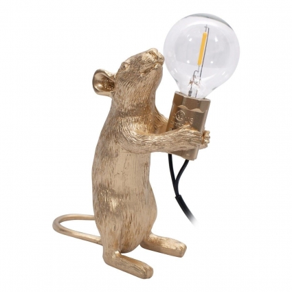 Настольная лампа Loft IT Mouse 10313 Gold в стиле модерн, цвет золотой