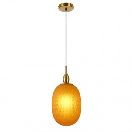 Подвесной светильник Divinare Verdi 5817/07 SP-1 цвет янтарный, мощность 60 Вт