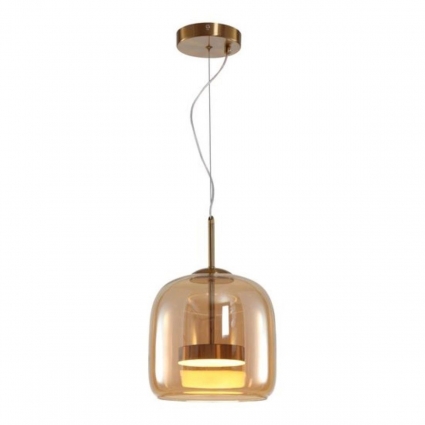 Подвесной светодиодный светильник Arte Lamp Padova A2404SP-23AM в современном стиле, цвет янтарный