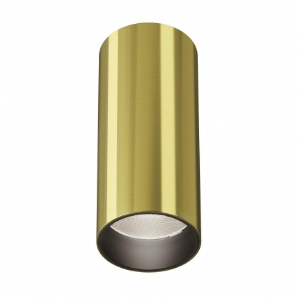 Потолочный светодиодный светильник Maytoni Technical Focus LED C056CL-L12W4K-W-BS в стиле Хай-тек, цвет латунь