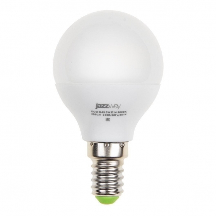 Лампа светодиодная Jazzway E14 5W 4000K матовая 1036926A цвет матовый