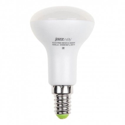 Лампа светодиодная Jazzway E14 5W 4000K матовая 1037046A цвет матовый