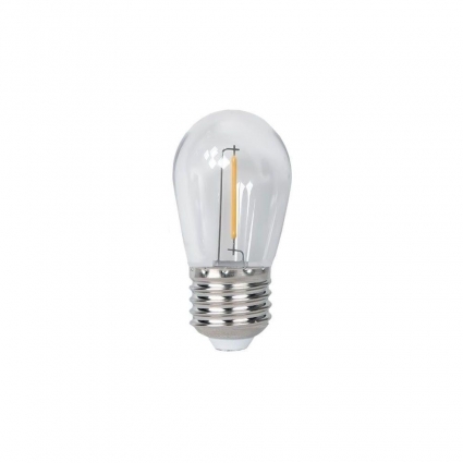 Лампа светодиодная Jazzway E27 1W 2700K прозрачная 5040625 цвет прозрачный
