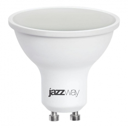 Лампа светодиодная диммируемая Jazzway GU10 8W 3000K матовая 5035898 цвет матовый