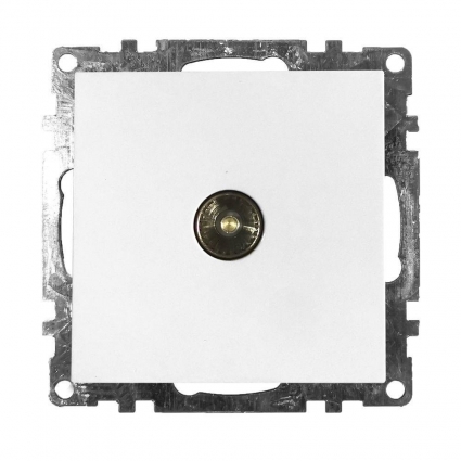 Розетка телевизионная TV Stekker Катрин белый GLS00-7108-01 39306 в современном стиле, цвет белый