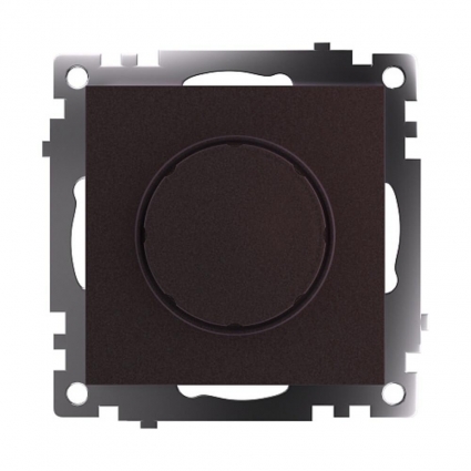 Выключатель диммирующий TRIAC Stekker Катрин шоколад GLS10-7106-04 49017 в современном стиле, с диммером