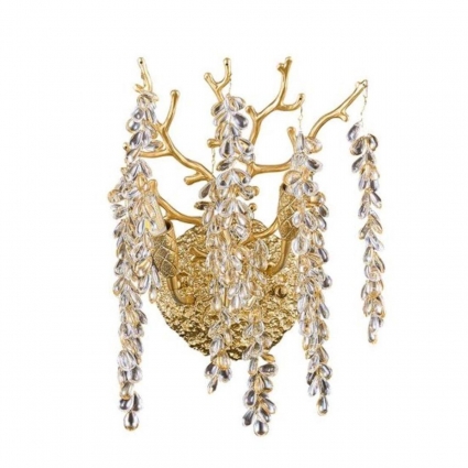 Бра Divinare Salice 3134/01 AP-2 в стиле модерн, цвет янтарный, мощность 80 Вт