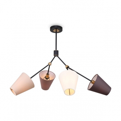 Потолочная люстра Freya Hats FR5370CL-04B в стиле модерн, цвет разноцветный