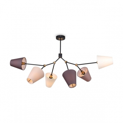 Потолочная люстра Freya Hats FR5370CL-06B в стиле модерн, цвет разноцветный