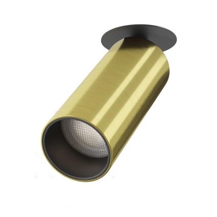 Встраиваемый светодиодный спот Maytoni Technical Focus LED C053CL-L12W4K-W-BS в стиле Хай-тек, цвет латунь