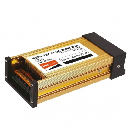 Блок питания Jazzway BSPS 12V 250W IP45 21A 1001245 цвет золотой