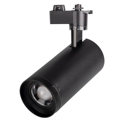 Трековый светодиодный светильник Jazzway PTR 0728 5030534 в современном стиле, цвет черный