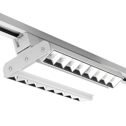 Трековый светодиодный светильник Jazzway PTR 2260R 1F2S 5039612 в современном стиле, цвет белый