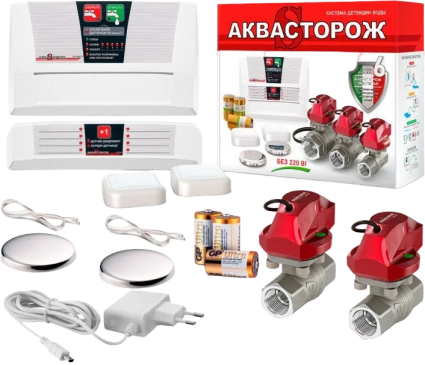 Система защиты от протечек Аквасторож Эксперт+ Э+22022Р Набор 22.78, 3/4", радио