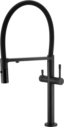 Смеситель для кухни Boheme Uno 115-B black однорычажный, черный