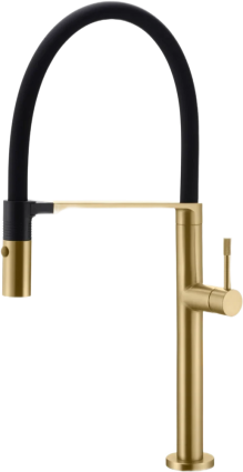 Смеситель для кухни Boheme Uno 114-MG matt gold однорычажный, длина излива 22.56 см