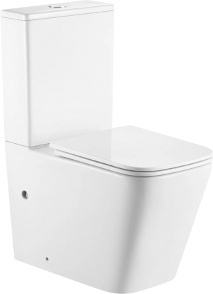 Унитаз-компакт Triton Corso Pro CO-3006 безободковый, с микролифтом, белый, 36x64 см