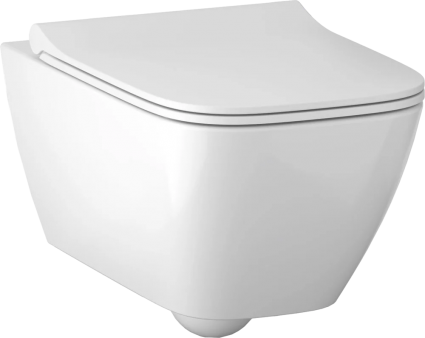 Унитаз подвесной Geberit Smyle Square GE500.685.01.1 с микролифтом, белый, 35x54 см