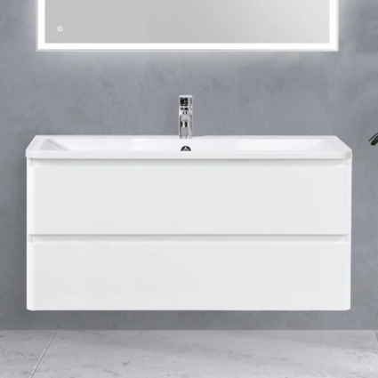 Тумба для комплекта BelBagno Albano 120 подвесная, bianco lucido, глянцевая, с ящиками