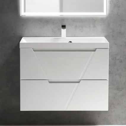 Тумба для комплекта BelBagno Vittoria 80 подвесная, bianco opaco, матовая, с ящиками