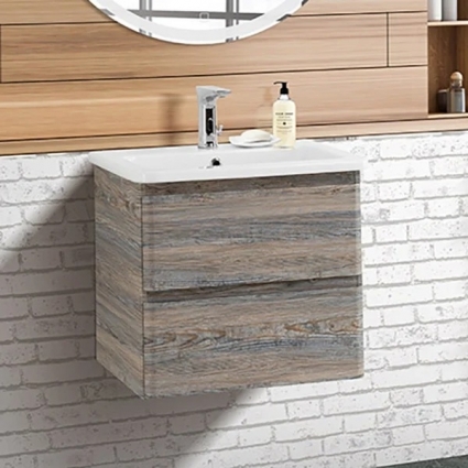 Тумба для комплекта BelBagno Albano-Cer 50 подвесная, pino scania, глянцевая, с ящиками