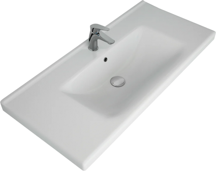 Мебельная раковина Lemark Гармония 100 цвет белый