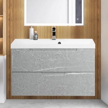 Тумба для комплекта BelBagno Vittoria 100 подвесная, toros bianco, глянцевая, с ящиками