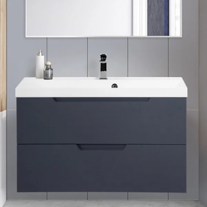 Тумба для комплекта BelBagno Vittoria 90 подвесная, grigio opaco, матовая, с ящиками
